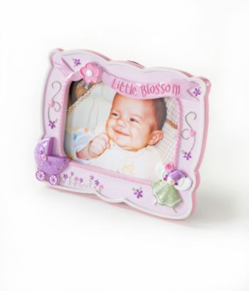 Baby Essentials Baby Girls' Little Blossom Picture Frame - Pink