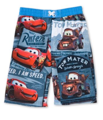 Kids Headquarters™ Boys' 4-7 Disney/Pixar Cars Swim Trunks - Blue