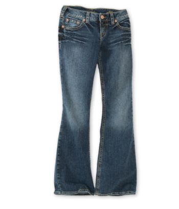 Silver Jeans® Juniors' Aiko Flare Jeans - Dark Wash