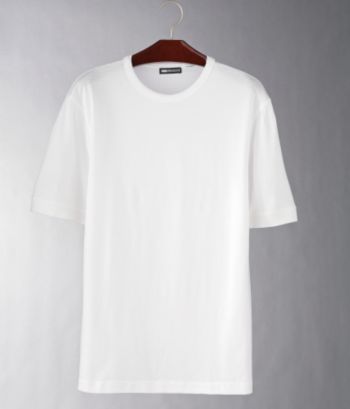 Claiborne Men's Short Sleeve Mercerized Stripe Knit Shirt - White