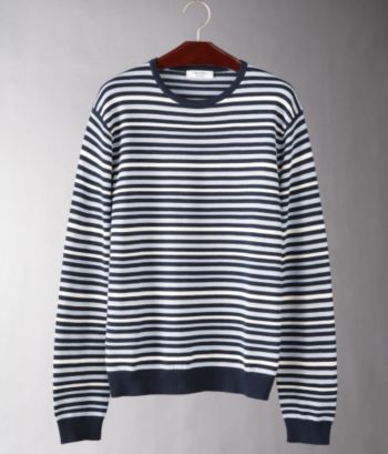 Calvin Klein Men's Jersey Striped Sweater - Blue Rapid