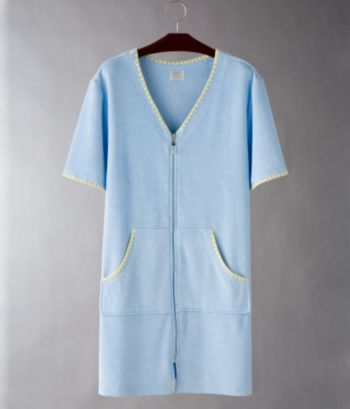 Jasmine Rose Intimates Women's Short Terrycloth Robe - Lagoon Blue