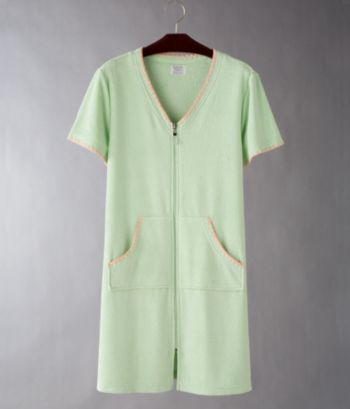 Jasmine Rose Intimates Women's Short Terrycloth Robe - Pistachio Green