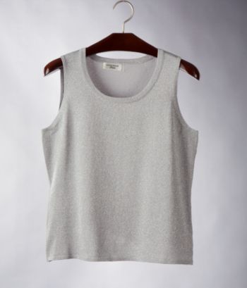 Laura Ashley® Women's Sleeveless Shell - Spun Silver