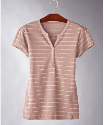 Columbia™ Women's Cloud 9™ Slub Yarn Tee - Riverbed Stripe