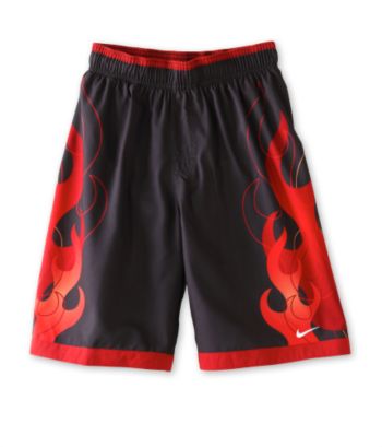 Nike® Boys' 8-20 Up in Flames Swim Trunks - Red