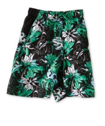 Nike® Boys' 8-20 Flaming Life Swim Trunks - Green