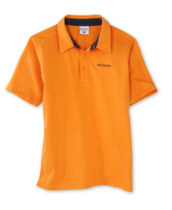 Columbia™ Boys' 8-20 Trever's Trail™ Solid Color Polo - Tangerine