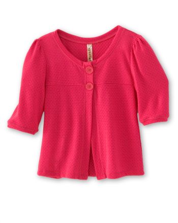 Eyeshadow® Juniors' Pointelle Flyaway Cardigan