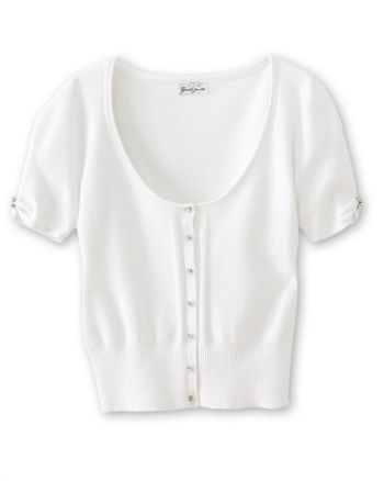 GUESS Jeans Juniors' Lila Cardigan - White