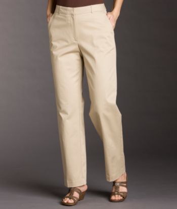 Studio Works Women's Stretch Twill Flat-front Pants