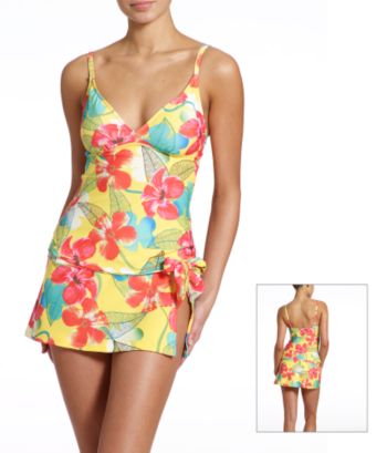 Athena® Women's Playa Hermosa Tankini Swimwear Top - Yellow