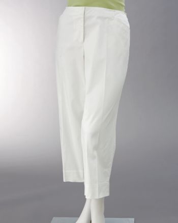 J.H. Collectibles Women's Plus Size Stretch Twill Ankle Pants