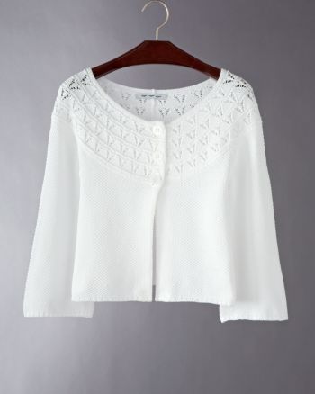 888 Women's Swing Cardigan - White