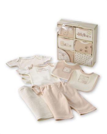 Chick Pea Baby Now & Later Unisex 6-Piece Set - Tan