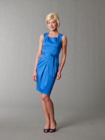 Calvin Klein Women's Belted Sundress - Royal Blue