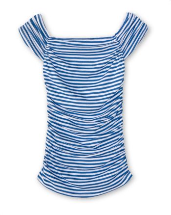 Love Rocks Juniors' Striped Sharagano Tunic - Sweet Royal/White