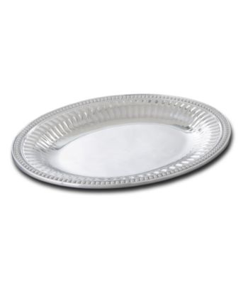 Wilton Armetale® Flutes & Pearls Collection - Medium Oval Tray