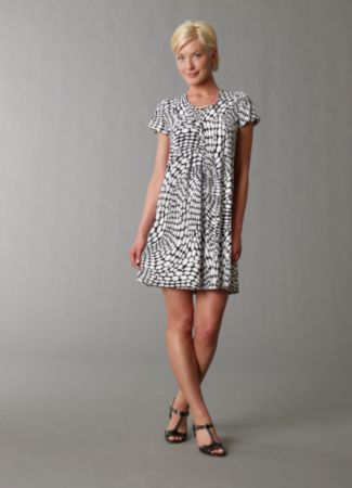 Allison Taylor Women's Knit Scoopneck Dress - Jelly Bean Dots
