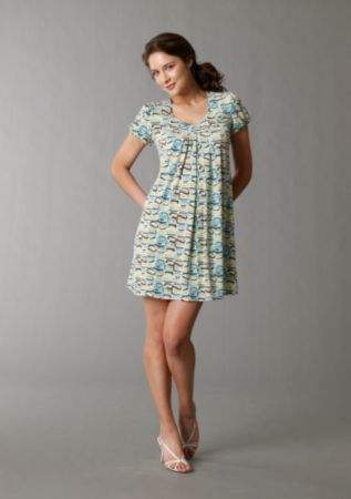 Allison Taylor Women's Knit Scoopneck Dress - Squares