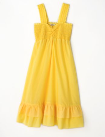 Flowers Juniors' Smocked Tank Dress - Solid