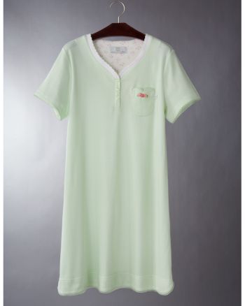 Karen Neuburger Women's Rose & Shine Sleepshirt - Lime Dot