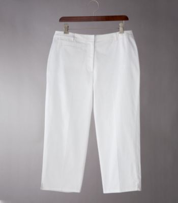 Laura Ashley® Women's Capri Pants - Classic White