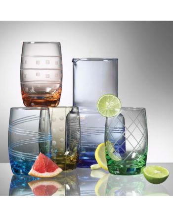 Laura Glass Allegro Colored Juice Set - 5-Piece Set