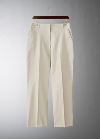 Studio Works Petites' Flat-front Twill Pants
