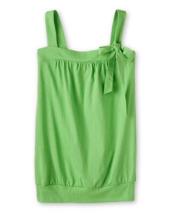 Eyeshadow® Juniors' Banded-bottom Cami with Bow - Solid