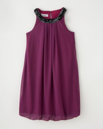 Amy Byer Girls' 7-16 Bubble Dress - Purple