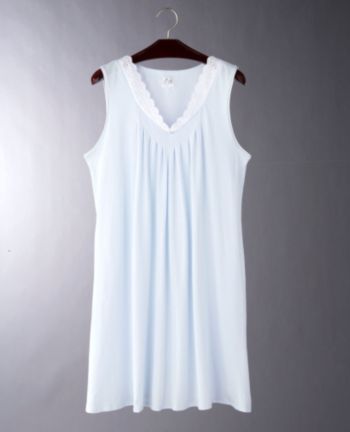 Aria® Women's Short Gown - Blue