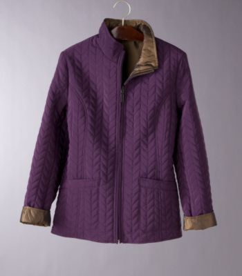 Relativity Women's Quilted Reversible Coat