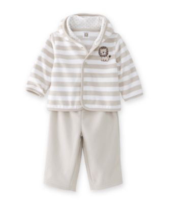 Carter's® Baby Boys' Quick & Cute Microfleece Cardigan 2-Piece Set - Tan