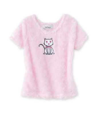 Amy Byer Girls' 4-6X Poodle Top - Pink