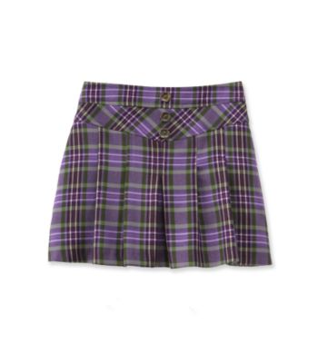 Amy Byer Girls' 4-6X Plaid Skirt - Purple
