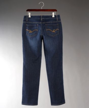 Relativity Women's & Petites' Straight Leg Denim Jeans - Dark Antique