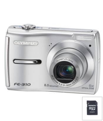 Olympus FE310 8MP Digital Camera with Bonus 1GB Memory Card