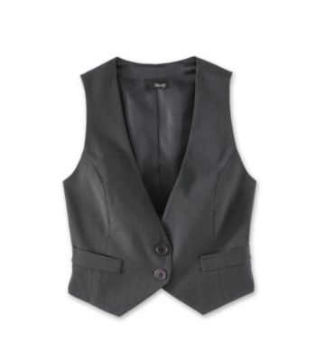 Star City Juniors' Fabric Full Back 2-button Vest - Solid