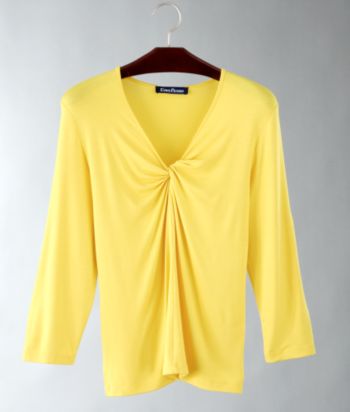 Evan-Picone Women's Twist-front Knit Top