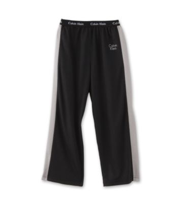 Calvin Klein Boys' 5-16 Long Solid Pants - Black