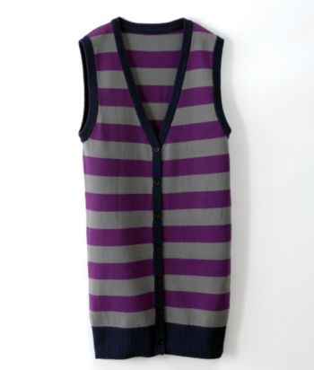 Confess Juniors' Striped Grandfather Sweater Vest