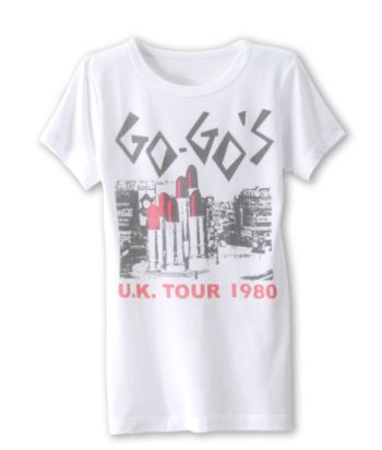 Freeze Juniors' Go-Go's U.K. Tour 1980 Tee - White