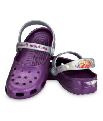 Crocs™ Girls' Hannah Montana® Mary Jane in Purple/Silver