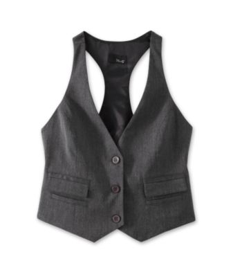 Star City Juniors' T-back Vest - Charcoal