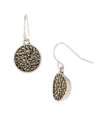 Kenneth Cole® Circle Drop Earrings - Silvertone