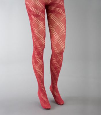 Soxland Juniors' Argyle Trio Tights - NY Red