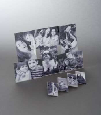Melannco 6-Opening Acrylic Collage Frame with Bonus Frame - Clear