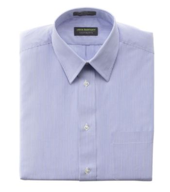 John Bartlett Statements Men's Blue Stripe Dress Shirt