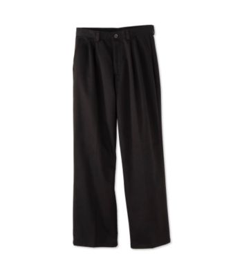 Izod Boys' 8-20 Pleated Twill Pants - Black